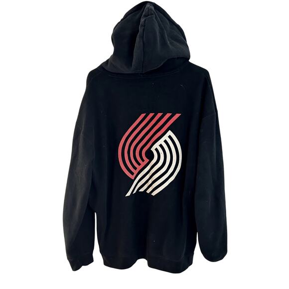 Poler x Rip City Portland Trail Blazers Hoodie Mens Size XL Black Logo Pinwheel - Picture 2 of 6